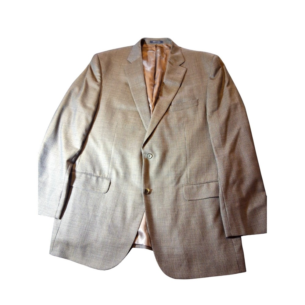 Cremieux Collection‎ Loro Piana Wool Blazer Mens 46L Brown Sport Coat Canada